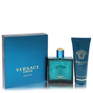 Versace Eros by Versace Gift Set -- 3.4 oz Eau De Toilette Spray + 3.4 oz Shower